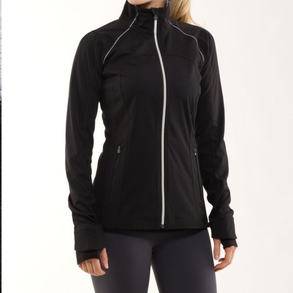 Lululemon Run Stay on Course Black Athletic Jacket